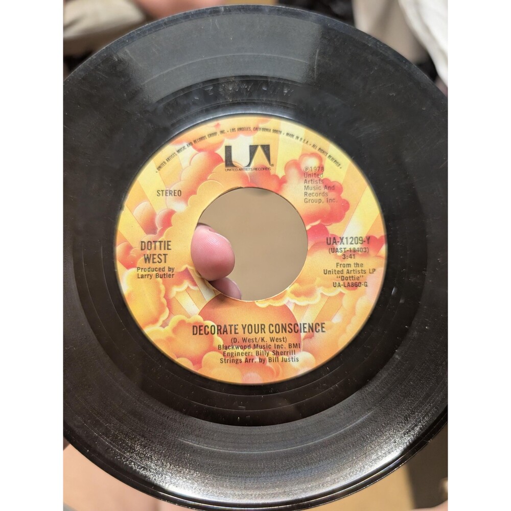 Dottie West 7" Vinyl Record 1978 UA-X1209-Y - Free Shipping